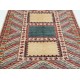 Hand Knotted Red, Light Blue, Ivory Wool Area Rug | Turkish Geometric Design Rug Hand Knotted Red, Light Blue, Ivory Wool Area Rug | Turkish Geometric Design Rug