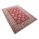 Hand Knotted Red, Ivory, Navy Blue and Sage Wool Area Rug | Turkish Geometric Design Carpet Hand Knotted Red, Ivory, Navy Blue and Sage Wool Area Rug | Turkish Geometric Design Carpet