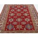 Hand Knotted Red, Ivory, Navy Blue and Sage Wool Area Rug | Turkish Geometric Design Carpet Hand Knotted Red, Ivory, Navy Blue and Sage Wool Area Rug | Turkish Geometric Design Carpet