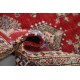 Hand Knotted Red, Ivory, Navy Blue and Sage Wool Area Rug | Turkish Geometric Design Carpet Hand Knotted Red, Ivory, Navy Blue and Sage Wool Area Rug | Turkish Geometric Design Carpet