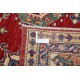 Hand Knotted Red, Ivory, Navy Blue and Sage Wool Area Rug | Turkish Geometric Design Carpet Hand Knotted Red, Ivory, Navy Blue and Sage Wool Area Rug | Turkish Geometric Design Carpet