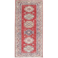 Handknotted Wool Runner Rug | Red Corridor Runner | Stair Runner Rug | Kitchen Runner Rug