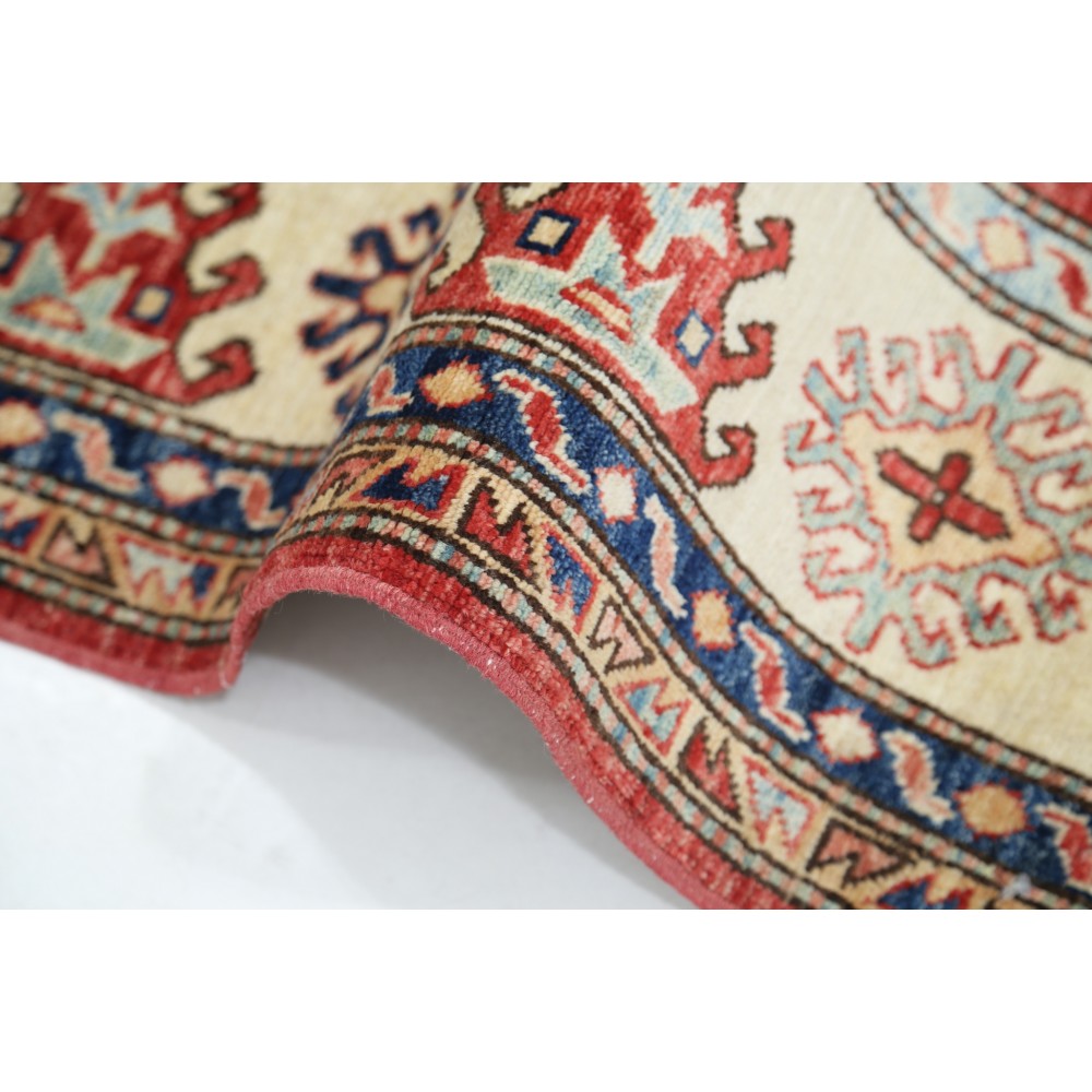 Handknotted Tribal Area Rug for Dining Room and Bedroom | Red Rug for Living Room | 100% Wool Handknotted Tribal Area Rug for Dining Room and Bedroom | Red Rug for Living Room | 100% Wool