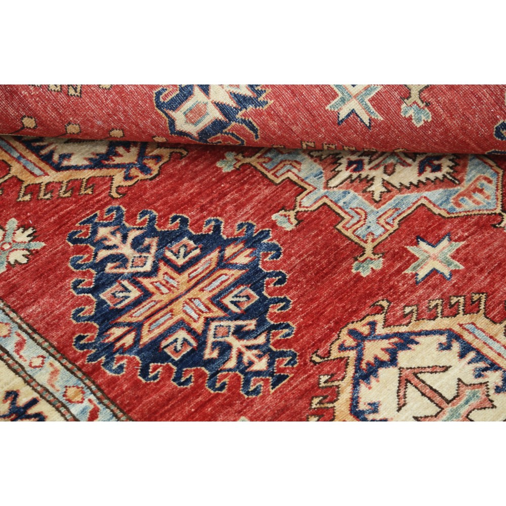Handknotted Tribal Area Rug for Dining Room and Bedroom | Red Rug for Living Room | 100% Wool Handknotted Tribal Area Rug for Dining Room and Bedroom | Red Rug for Living Room | 100% Wool