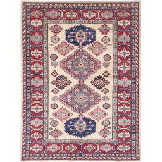 Decorative Turkish Wool Area Rug for Home Decor | Hand Knotted Geometric Rug for Living Room