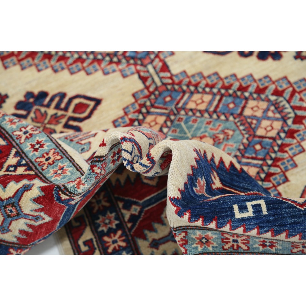 Decorative Turkish Wool Area Rug for Home Decor | Hand Knotted Geometric Rug for Living Room Decorative Turkish Wool Area Rug for Home Decor | Hand Knotted Geometric Rug for Living Room