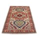 Hand Knotted Beige, Red and Light Blue Wool Area Rug Tribal Medallion Accent Rug Hand Knotted Beige, Red and Light Blue Wool Area Rug Tribal Medallion Accent Rug