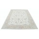 Hand Knotted Turkish Wool Rug with All-Over Floral Design | Beige Oushak Carpet Hand Knotted Turkish Wool Rug with All-Over Floral Design | Beige Oushak Carpet