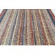 Hand Knotted Red, Navy Blue and Beige Wool Area Rug | Colorful Striped Rug for Living Room, Dining Room, Bedroom