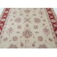 Hand Knotted Floral Area Rug with Beige Field and Red Border | Traditional Oushak Wool Carpet Hand Knotted Floral Area Rug with Beige Field and Red Border | Traditional Oushak Wool Carpet