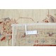 Hand Knotted Floral Area Rug with Beige Field and Red Border | Traditional Oushak Wool Carpet Hand Knotted Floral Area Rug with Beige Field and Red Border | Traditional Oushak Wool Carpet