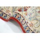 Hand Knotted Floral Oushak Large Area Rug with Red Field and Beige Border | 100% Wool Hand Knotted Floral Oushak Large Area Rug with Red Field and Beige Border | 100% Wool