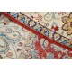 Hand Knotted Floral Oushak Large Area Rug with Red Field and Beige Border | 100% Wool Hand Knotted Floral Oushak Large Area Rug with Red Field and Beige Border | 100% Wool