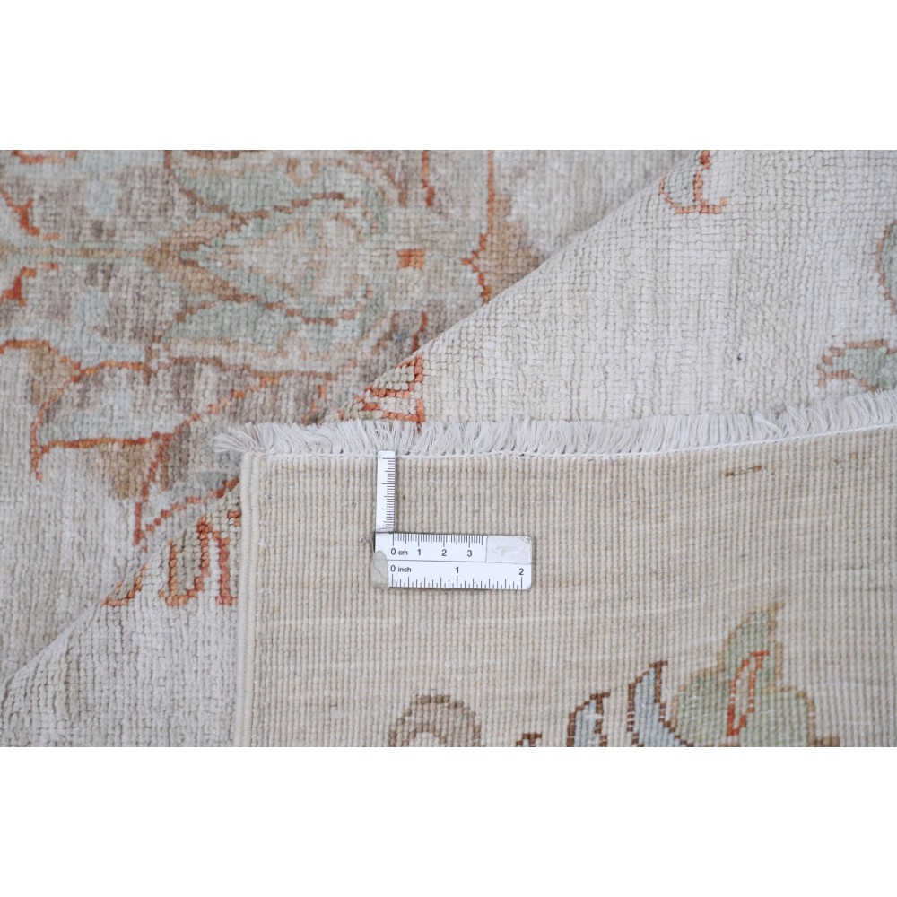 Hand Knotted Large Area Rug with Floral Design | Traditional Beige Wool Carpet Hand Knotted Large Area Rug with Floral Design | Traditional Beige Wool Carpet