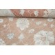 Hand Knotted Floral Oushak Area Rug with Soft Red Field and Beige Border | 100% Wool Hand Knotted Floral Oushak Area Rug with Soft Red Field and Beige Border | 100% Wool