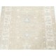 Hand Knotted Beige Turkish Wool Accent Rug with All-Over Floral Design Hand Knotted Beige Turkish Wool Accent Rug with All-Over Floral Design
