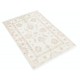 Hand Knotted Beige Turkish Wool Accent Rug with Floral Design Hand Knotted Beige Turkish Wool Accent Rug with Floral Design