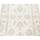 Hand Knotted Beige Turkish Wool Accent Rug with Floral Design Hand Knotted Beige Turkish Wool Accent Rug with Floral Design