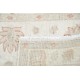 Hand Knotted Beige Turkish Wool Accent Rug with Floral Design Hand Knotted Beige Turkish Wool Accent Rug with Floral Design
