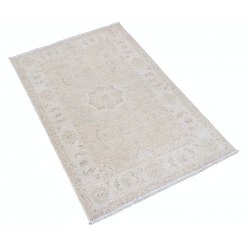 Traditional Hand Knotted Beige Turkish Accent Rug | New Condition | 100% Wool Traditional Hand Knotted Beige Turkish Accent Rug | New Condition | 100% Wool