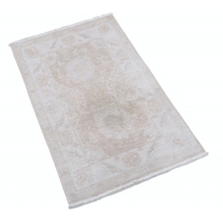Traditional Soft Colored Accent Rug | Hand Knotted Wool Turkish Area Rug for Bedroom, Kitchen and Entryway Decor