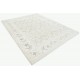 Hand Knotted Beige, Wool Area Rug | Turkish Floral Motif Accent Rug