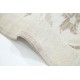 Hand Knotted Beige, Wool Area Rug | Turkish Floral Motif Accent Rug
