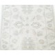 Hand Knotted Beige and Light Blue Area Rug | Floral Medallion Accent Rug | 100% Wool Hand Knotted Beige and Light Blue Area Rug | Floral Medallion Accent Rug | 100% Wool