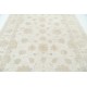Hand Knotted Beige Wool Oushak Large Area Rug with All-Over Floral Design Hand Knotted Beige Wool Oushak Large Area Rug with All-Over Floral Design