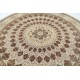 Hand Knotted Oversized Round Area Rug | Tribal Brown & Beige Circle Carpet | 100% Wool Hand Knotted Oversized Round Area Rug | Tribal Brown & Beige Circle Carpet | 100% Wool