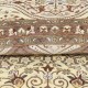 Hand Knotted Oversized Round Area Rug | Tribal Brown & Beige Circle Carpet | 100% Wool Hand Knotted Oversized Round Area Rug | Tribal Brown & Beige Circle Carpet | 100% Wool