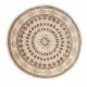 Hand Knotted Oversized Round Area Rug | Tribal Brown & Beige Circle Carpet | 100% Wool Hand Knotted Oversized Round Area Rug | Tribal Brown & Beige Circle Carpet | 100% Wool