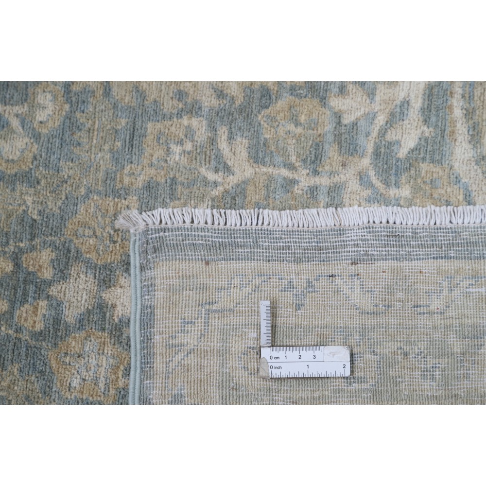 Hand Knotted Light Blue, Ivory Wool Area Rug | Traditional Floral Pattern Carpet Hand Knotted Light Blue, Ivory Wool Area Rug | Traditional Floral Pattern Carpet