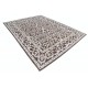 Hand Knotted Brown and Ivory Wool Area Rug | Turkish Floral Scroll Design Carpet Hand Knotted Brown and Ivory Wool Area Rug | Turkish Floral Scroll Design Carpet