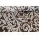 Hand Knotted Brown and Ivory Wool Area Rug | Turkish Floral Scroll Design Carpet Hand Knotted Brown and Ivory Wool Area Rug | Turkish Floral Scroll Design Carpet