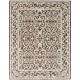 Hand Knotted Brown and Ivory Wool Area Rug | Turkish Floral Scroll Design Carpet Hand Knotted Brown and Ivory Wool Area Rug | Turkish Floral Scroll Design Carpet