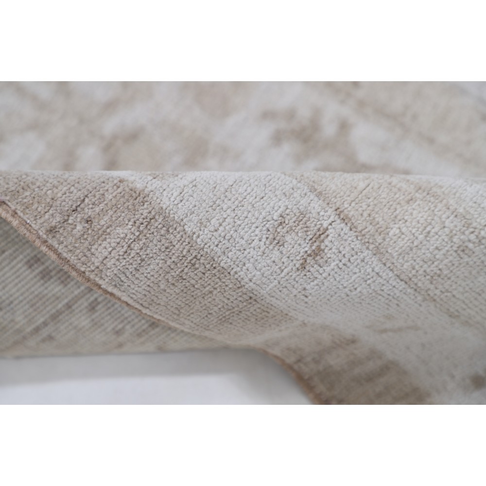 Traditional Oushak Style Rug, Hand Knotted Wool Area Rug, Beige Floral Design Carpet Traditional Oushak Style Rug, Hand Knotted Wool Area Rug, Beige Floral Design Carpet