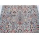 Multicolor Hand Knotted Accent Rug with Floral Design | Ivory, Light Blue and Red Colors Multicolor Hand Knotted Accent Rug with Floral Design | Ivory, Light Blue and Red Colors