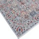 Multicolor Hand Knotted Accent Rug with Floral Design | Ivory, Light Blue and Red Colors Multicolor Hand Knotted Accent Rug with Floral Design | Ivory, Light Blue and Red Colors