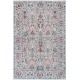 Multicolor Hand Knotted Accent Rug with Floral Design | Ivory, Light Blue and Red Colors Multicolor Hand Knotted Accent Rug with Floral Design | Ivory, Light Blue and Red Colors