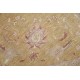 Hand Knotted Beige, Gold, Blush Wool Round Rug | Traditional Floral Circle Carpet Hand Knotted Beige, Gold, Blush Wool Round Rug | Traditional Floral Circle Carpet