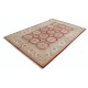 Hand Knotted Red, Beige Wool Rug | Geometric Floral Pattern Carpet