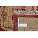 Hand Knotted Red, Beige Wool Rug | Geometric Floral Pattern Carpet