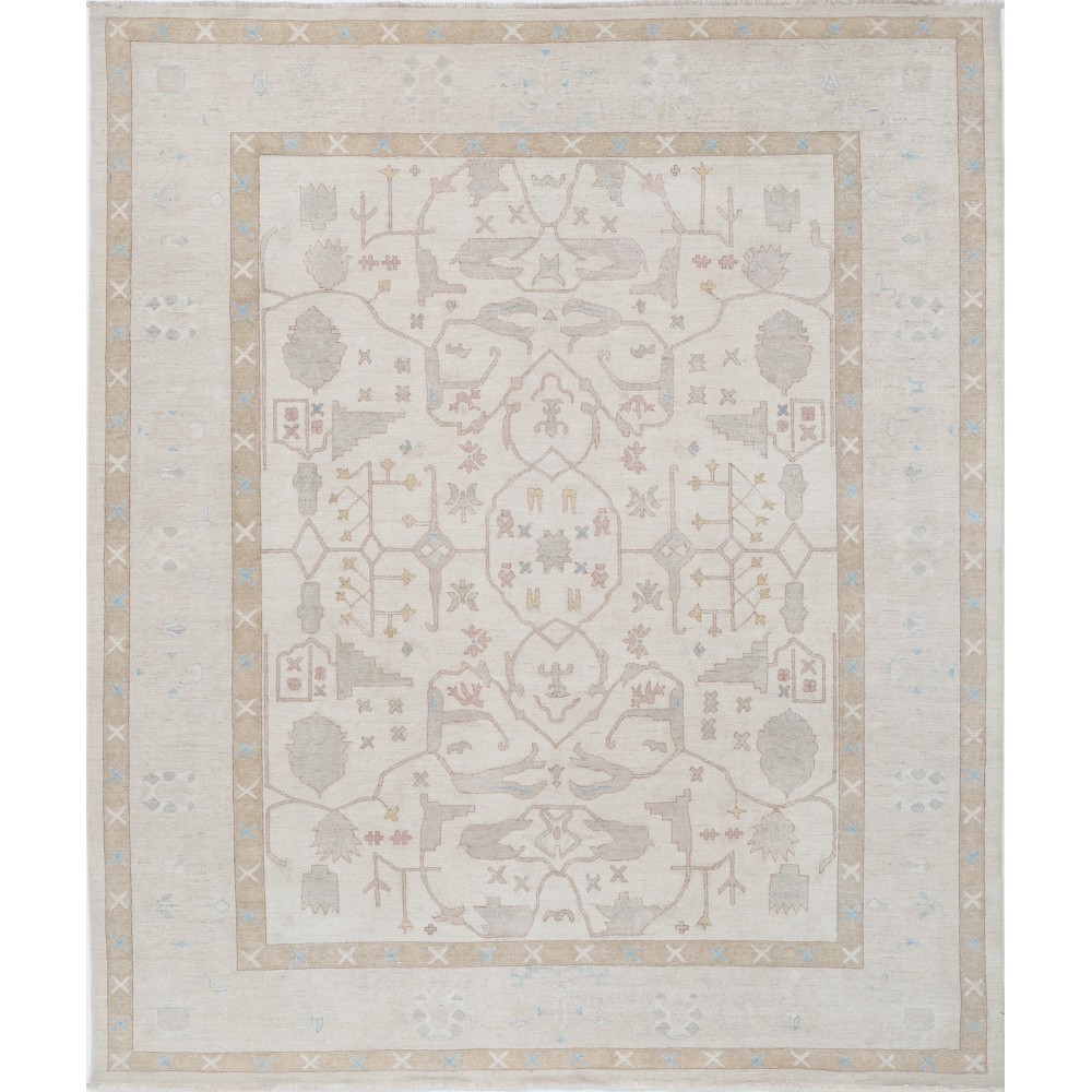 Handknotted Large Area Rug for Dining Room and Bedroom | Beige Carpet for Living Room | 100% Wool Handknotted Large Area Rug for Dining Room and Bedroom | Beige Carpet for Living Room | 100% Wool