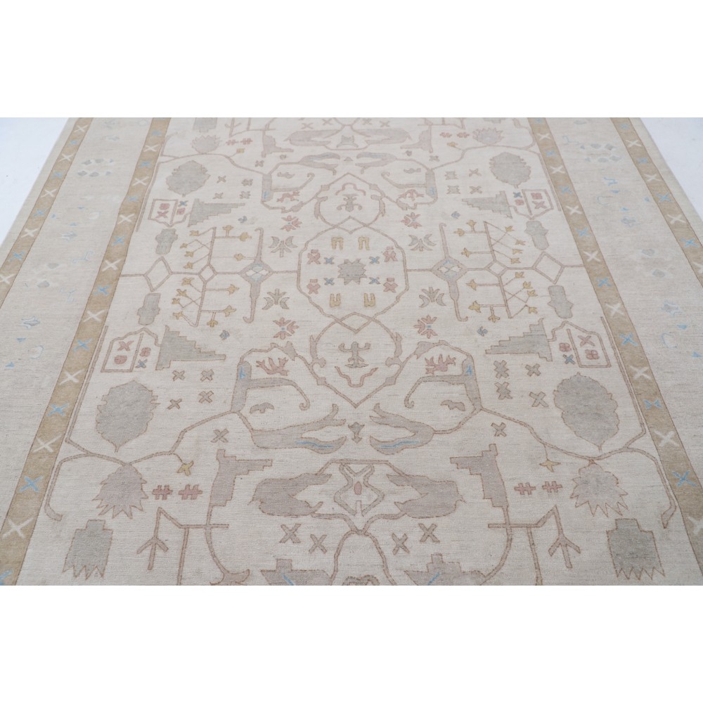 Handknotted Large Area Rug for Dining Room and Bedroom | Beige Carpet for Living Room | 100% Wool Handknotted Large Area Rug for Dining Room and Bedroom | Beige Carpet for Living Room | 100% Wool