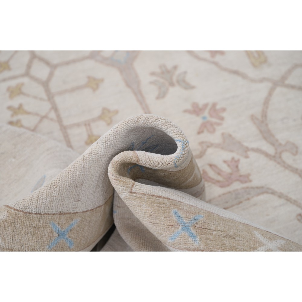 Handknotted Large Area Rug for Dining Room and Bedroom | Beige Carpet for Living Room | 100% Wool Handknotted Large Area Rug for Dining Room and Bedroom | Beige Carpet for Living Room | 100% Wool