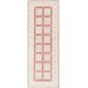 Hand Knotted Red, Ivory Wool Runner Rug | Turkish Geometric Design Corridor Rug for Hallway, Kitchen Hand Knotted Red, Ivory Wool Runner Rug | Turkish Geometric Design Corridor Rug for Hallway, Kitchen