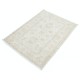 Hand Knotted Oushak Rug | Beige Accent Rug with All-Over Floral Design | 100% Wool Hand Knotted Oushak Rug | Beige Accent Rug with All-Over Floral Design | 100% Wool