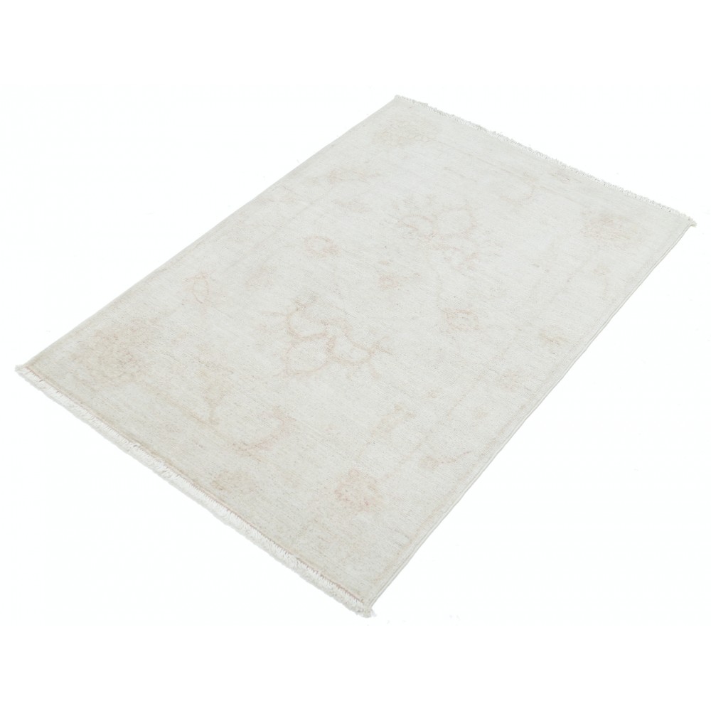 Hand Knotted Beige Turkish Wool Accent Rug with All-Over Floral Design Hand Knotted Beige Turkish Wool Accent Rug with All-Over Floral Design