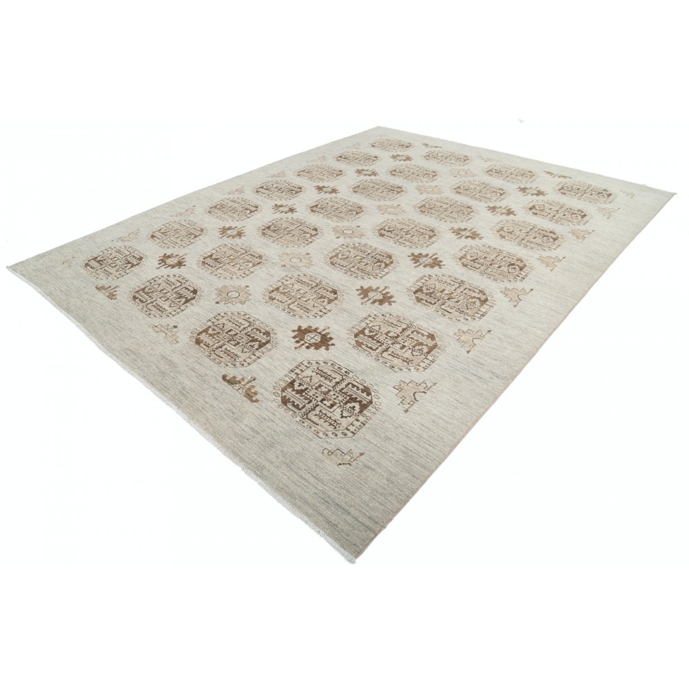 Hand Knotted Beige, Brown Wool Area Rug | Turkish Tribal Style Carpet for Living Room Hand Knotted Beige, Brown Wool Area Rug | Turkish Tribal Style Carpet for Living Room